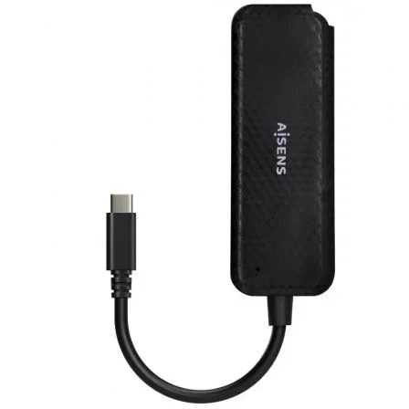 Aisens Hub USB 3.1 USB-C con 4 Puertos Tipo A, Negro